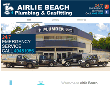 Tablet Screenshot of airlieplumbing.com